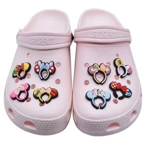 10pcs Headband Pattern Shoe Decor, crocs charms